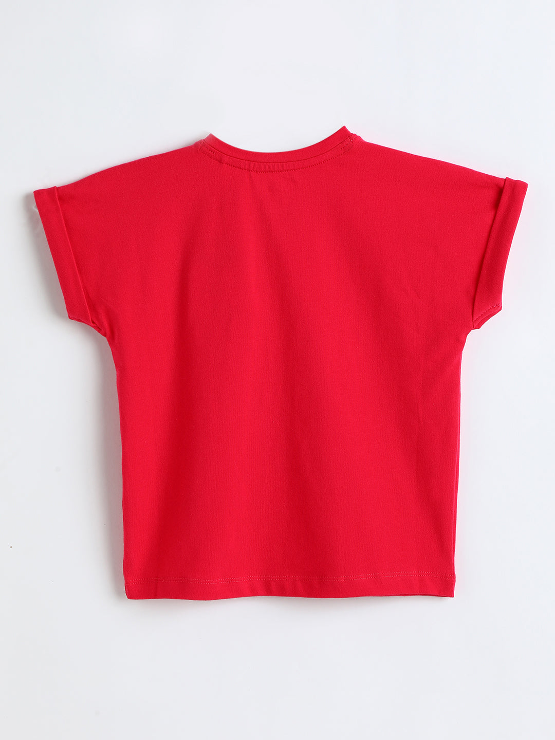 Milou Cotton Half Sleeves Bio Washed Printed T-Shirt -NPSTG020-RSBRY
