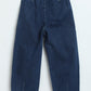 Milou Girls Straight-Leg Denim Pants Blue