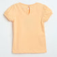Milou Girls Pure Cotton Puff-Sleeve T-Shirt With Chest Embroidery