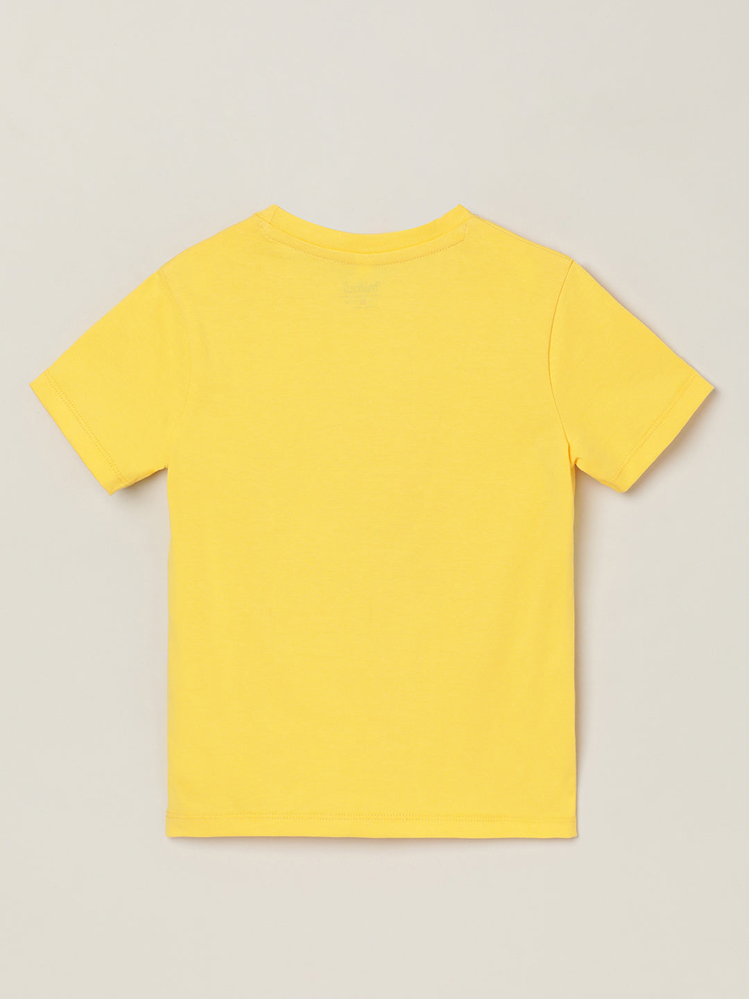 Milou Kids Cotton Bio Washed Printed Rub N Smell Mango T-Shirt for Girls -Yellow
