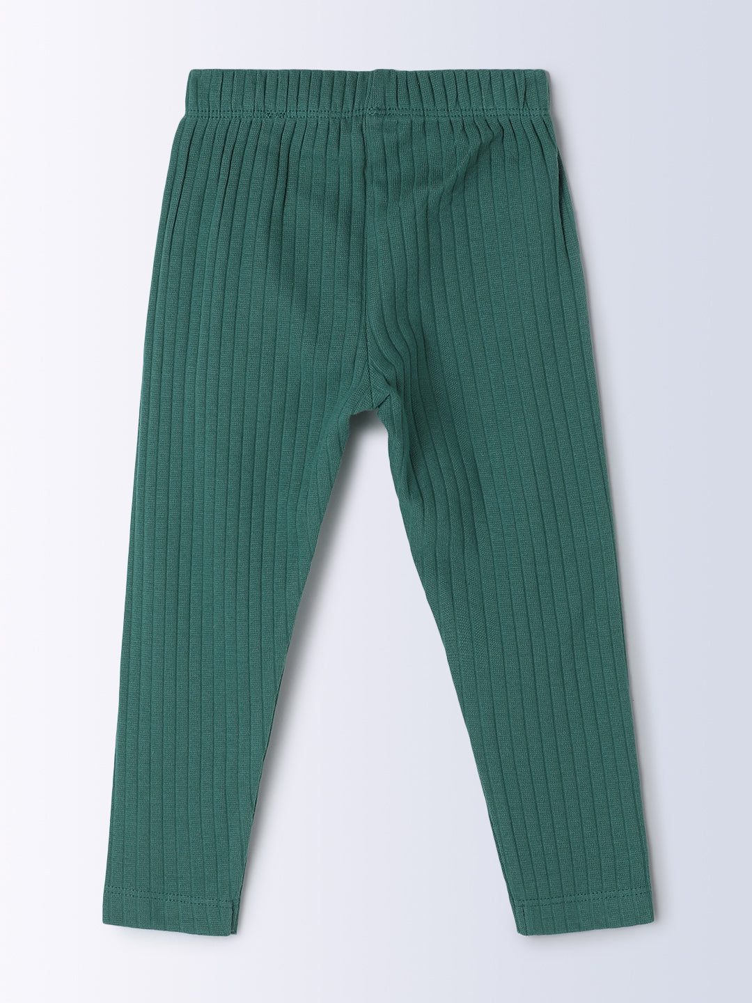 Milou Kids Cotton Solid Full Length Bio Washed Leggings for Girls TGVGLG055