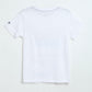 Boys White Cotton T-Shirt |  Graphic Tee | Milou Kids