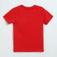 Kids Crimson T-Shirt | Boys Cotton Graphic Tee | Milou Kids