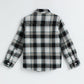 Milou Boys Full Sleeve Checked Bio-Washed Shirt Black & White Check