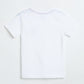Milou Boys White Single Jersey T-Shirt