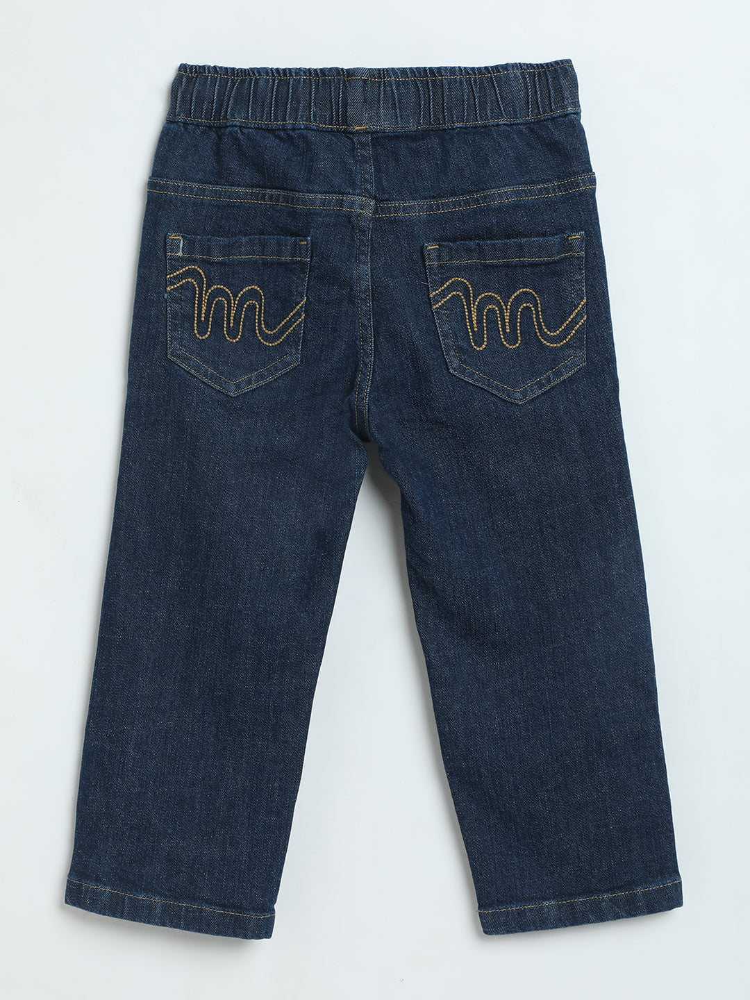 Milou Boys Dark Blue Cotton Denim Jeans | Comfortable Kids Everyday Pants