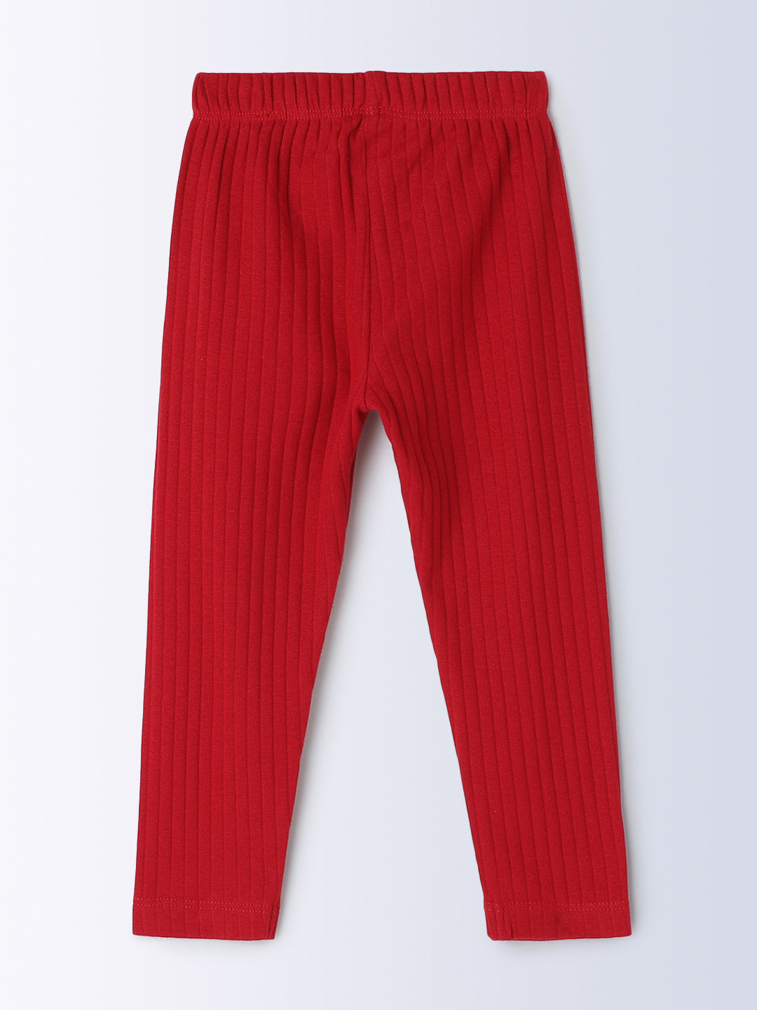 Milou Kids Cotton Solid Full Length Bio Washed Leggings for Girls TGVGLG055