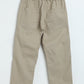 Milou Boys Slub Cotton Casual Trousers Beige