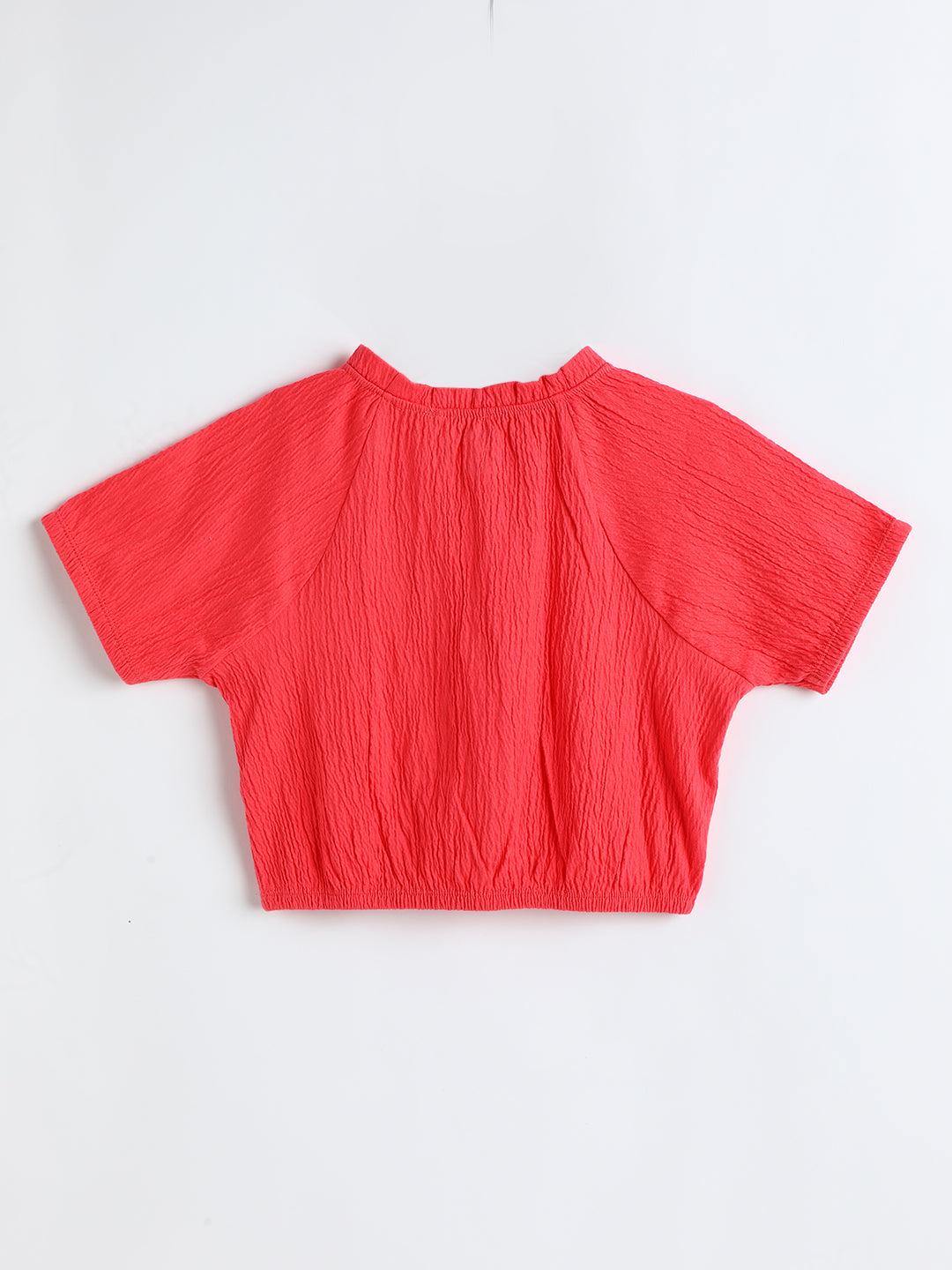 Milou Kids Cotton Bio Washed Printed Top for Girls -TGTP055-CRL