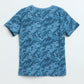 Milou Boys Printed T-Shirt Blue Camo Print