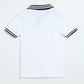 Milou Boys White Pique Polo T-Shirt