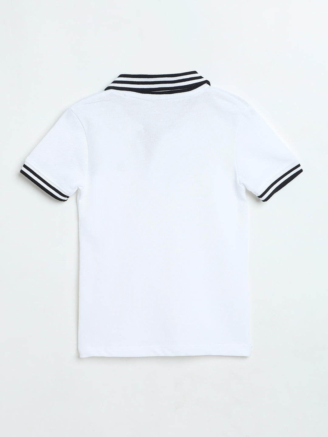 Milou Boys White Pique Polo T-Shirt