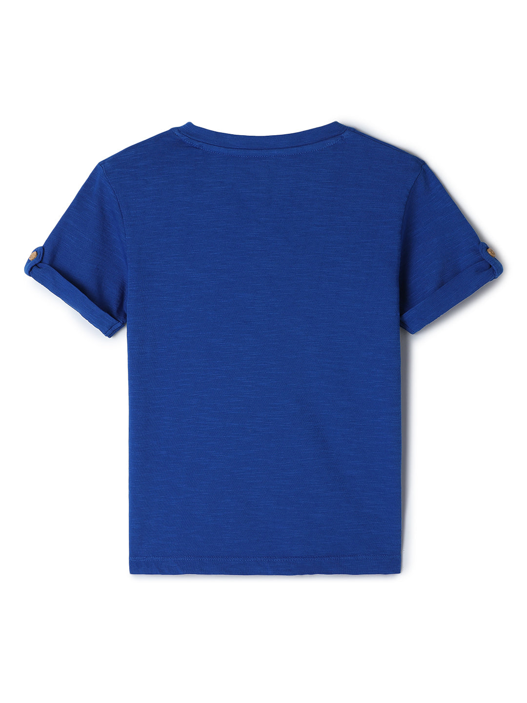 Milou Kids Cotton Half Sleeves Henley Neck Bio Washed T-Shirt for Boys TBNCTEE005