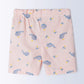 Milou Boys Cotton Bio-Washed Printed Shorts Pink Animal Print