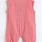 Milou Infant Unisex Cotton Romper Pink