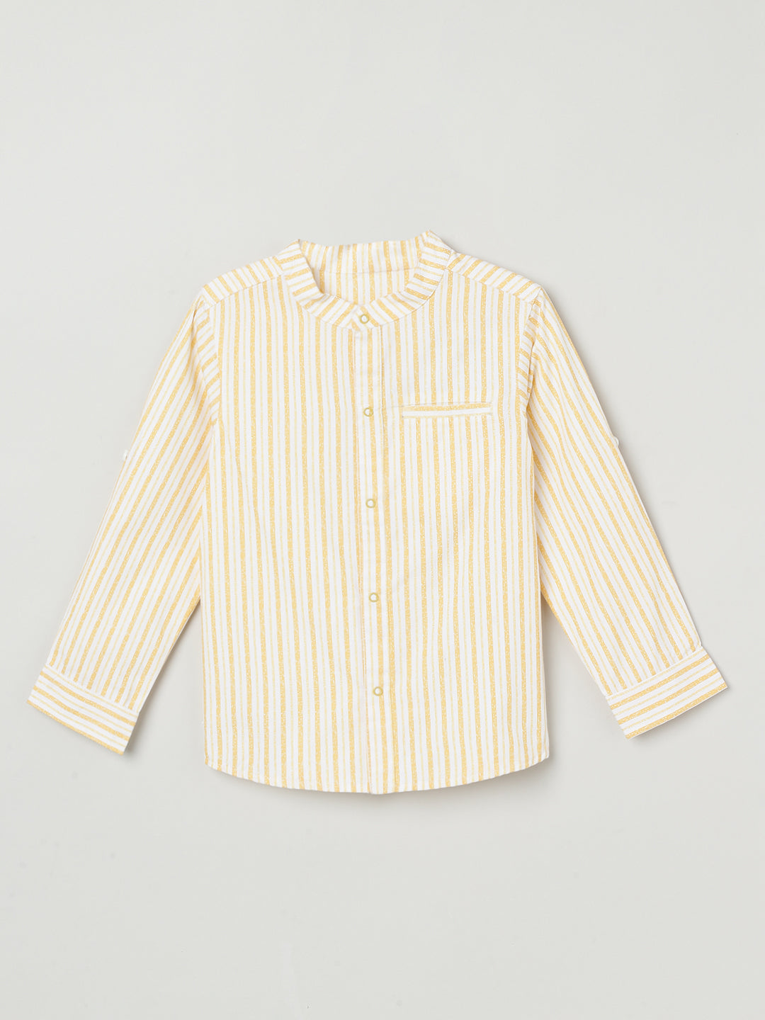 Milou Kids Cotton Bio Washed Striped Shirt for Boys TBNCSHT016