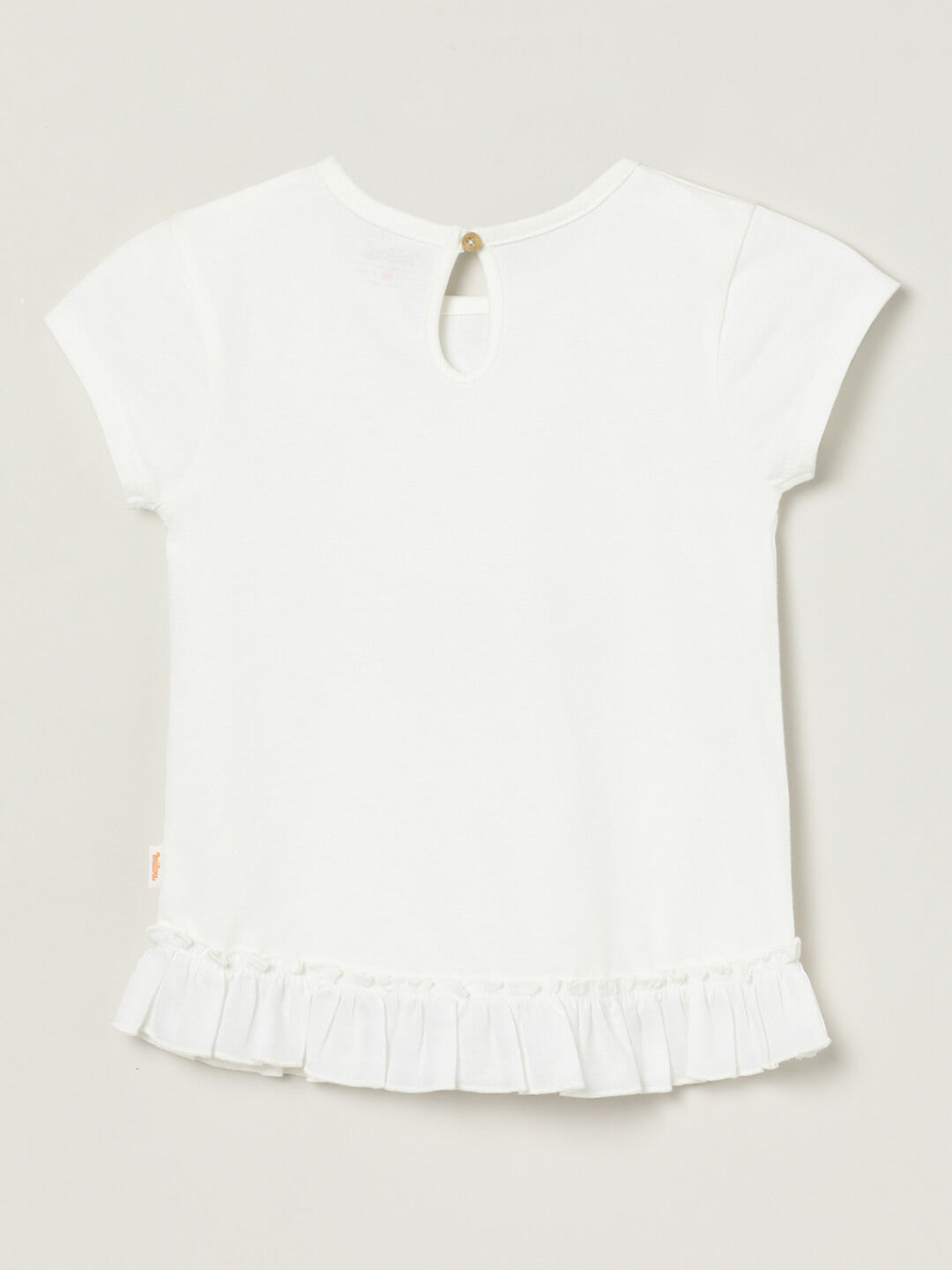 Milou Girls Cap Sleeve Top with Graphic Print