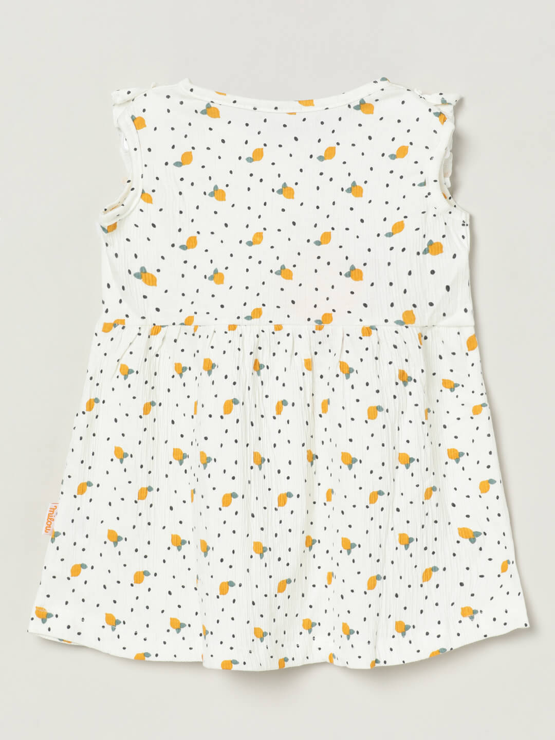 Milou Girls Polka Dot Flutter-Sleeve Dress