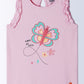 Milou Baby Girls Pink Sleeveless Cotton Top Butterfly Print