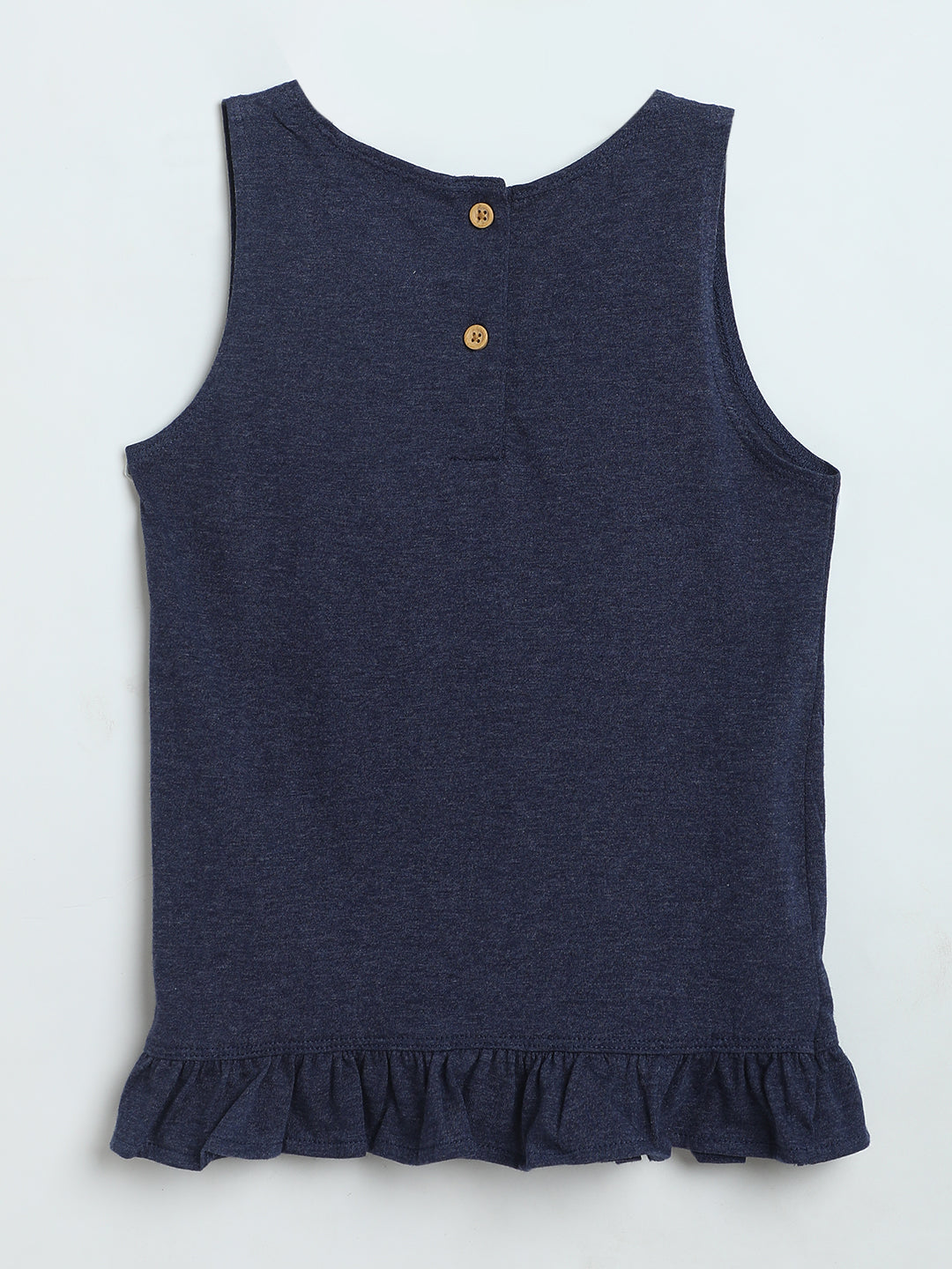 Milou Toddler Girls Midnight Navy Blue Cotton Skirt