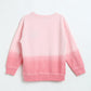 Milou Girls Loopknit Candy Pink Sweatshirt Ombre Pink