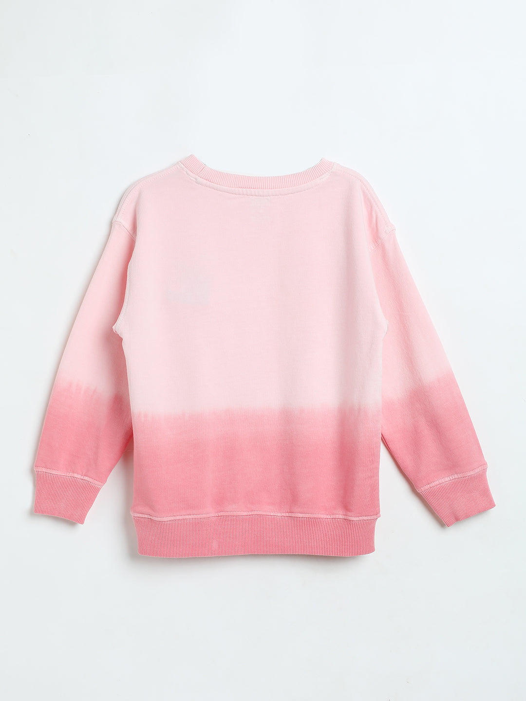 Milou Girls Loopknit Candy Pink Sweatshirt Ombre Pink