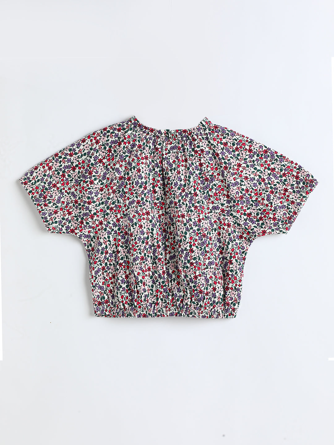 Milou Kids Cotton Bio Washed Printed Top for Girls -TGTP055-EUAOP
