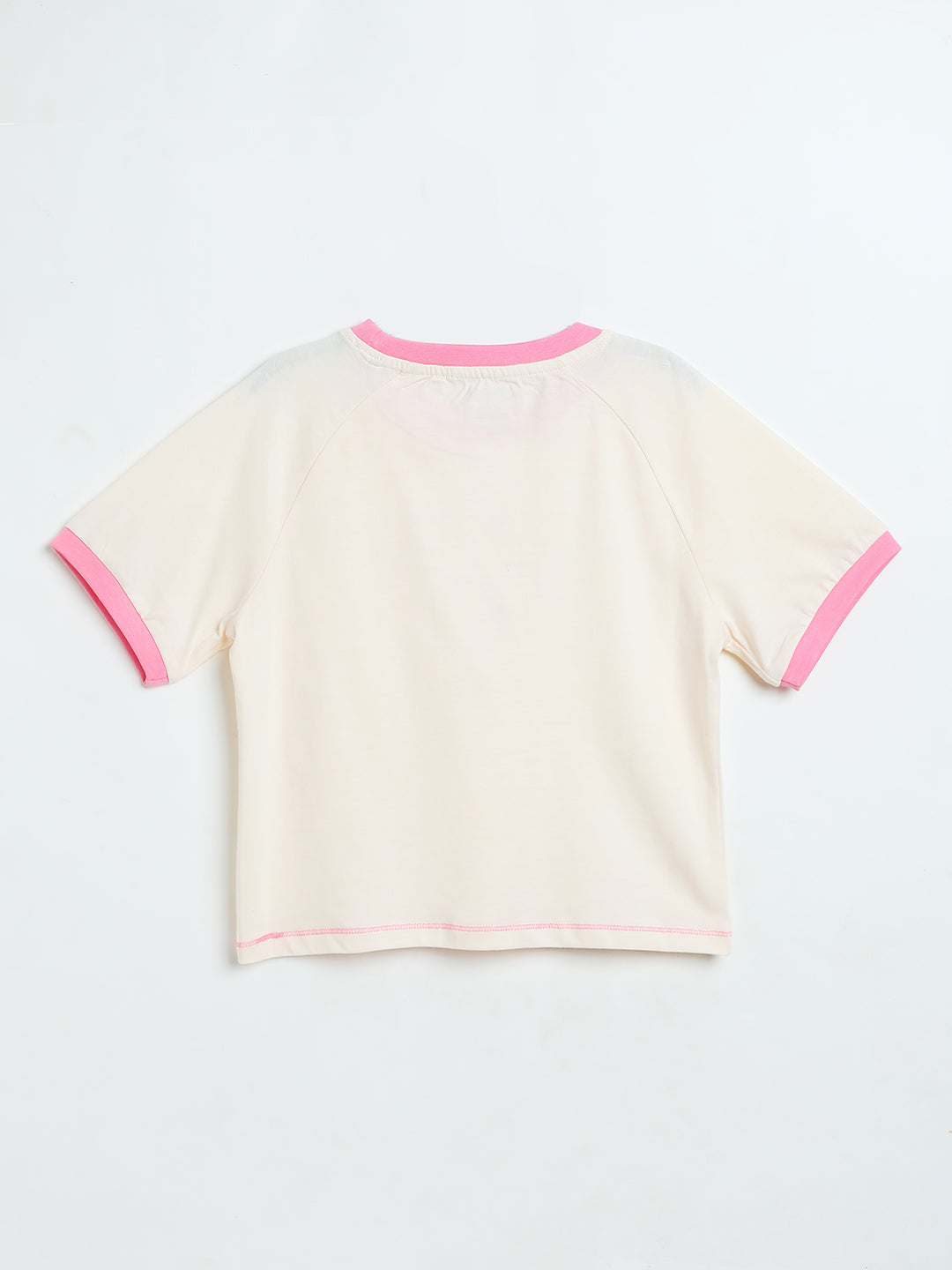 Milou Toddler Girls Pink Cotton T-Shirt