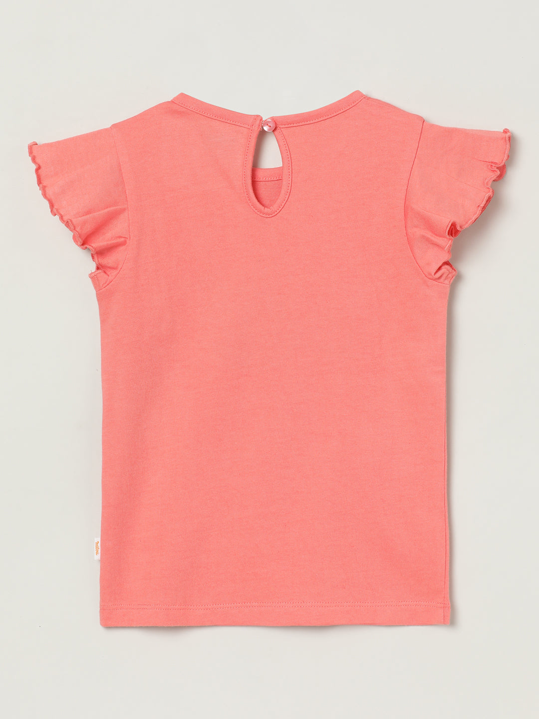 Milou Kids Cotton Bio Washed Printed T-Shirt for Girls TGVGTS038