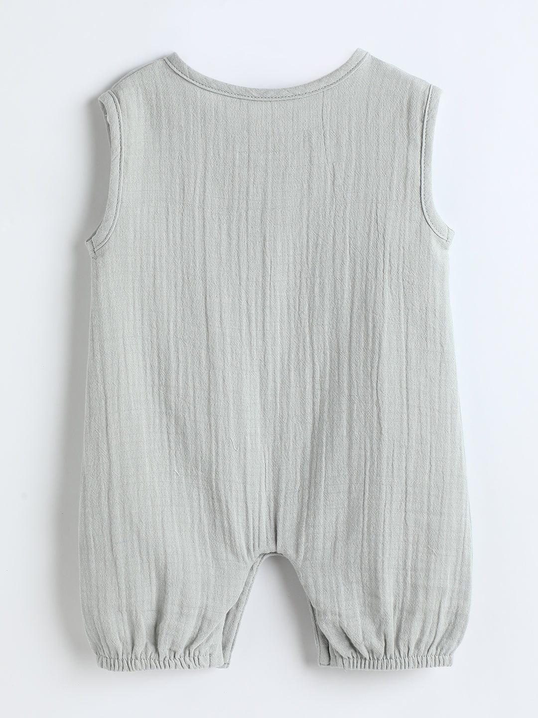 Milou Infant Girls Cotton Romper Grey