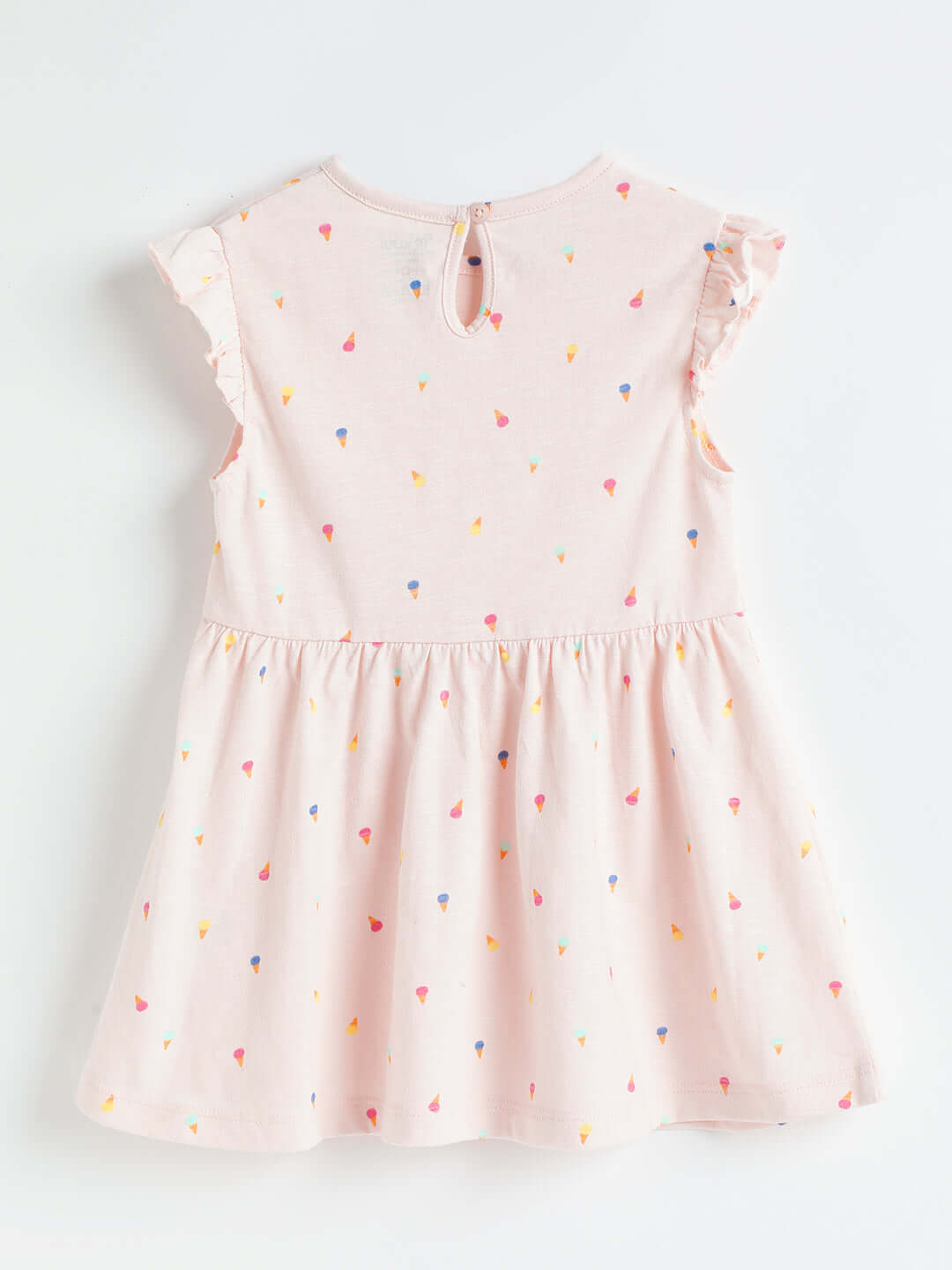 Milou Baby Girls Cotton Printed Dress Pink Print