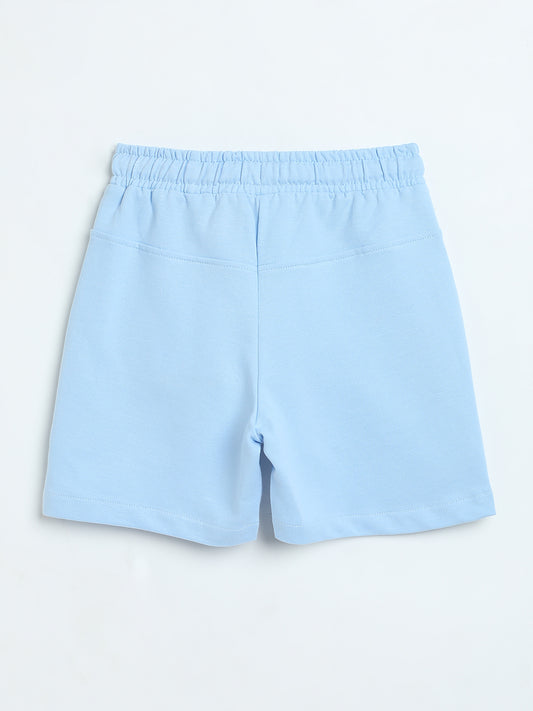 Milou Boys Loopknit Shorts Sky Blue