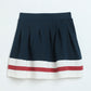 Milou Girls Tennis Knit Skirt Navy Blue Stripe