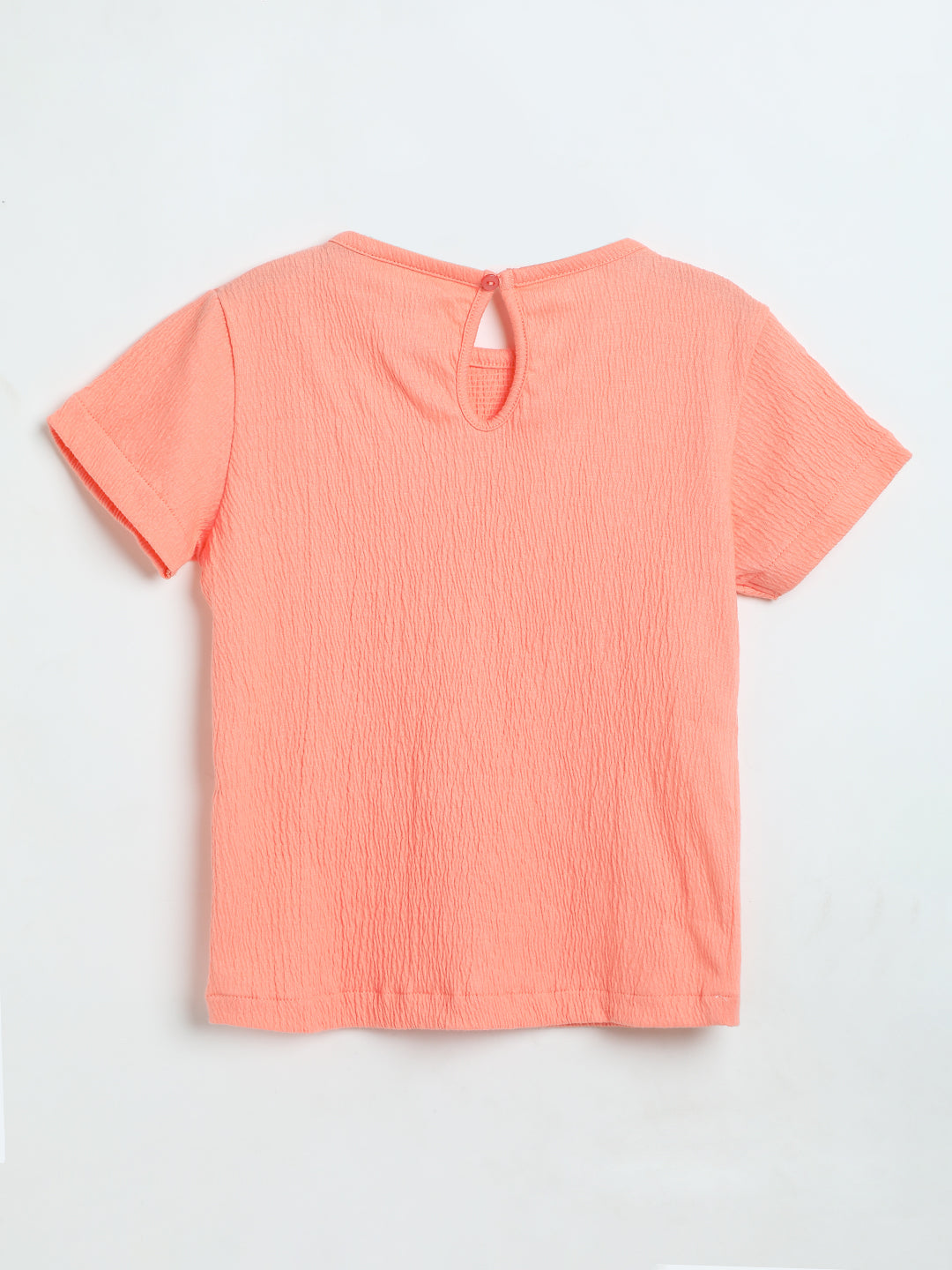 Milou Baby Girls Peach Cotton Top
