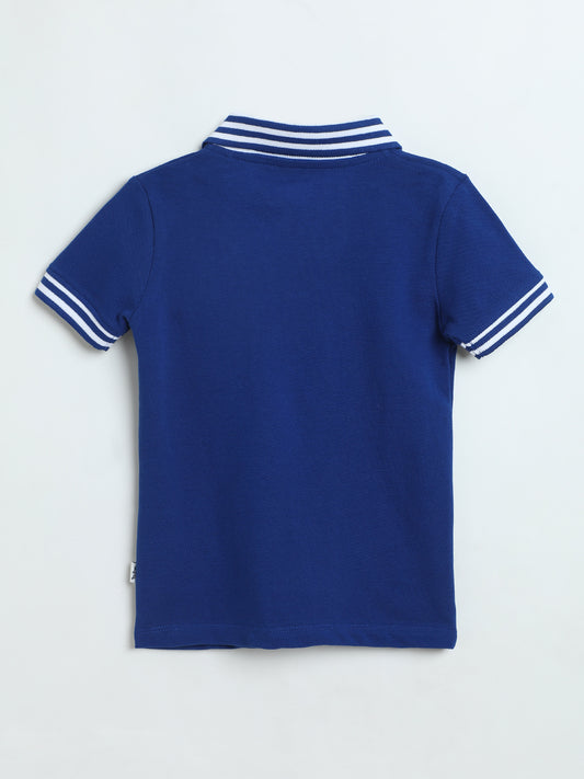 Milou Boys Electric Indigo Polo T-Shirt