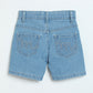 Milou Boys Mid Blue Cotton Denim Shorts