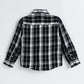Milou Boys Full Sleeve Checked Bio-Washed Shirt Black Check