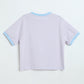 Milou Toddler Girls Lavender Blue Cotton T-Shirt