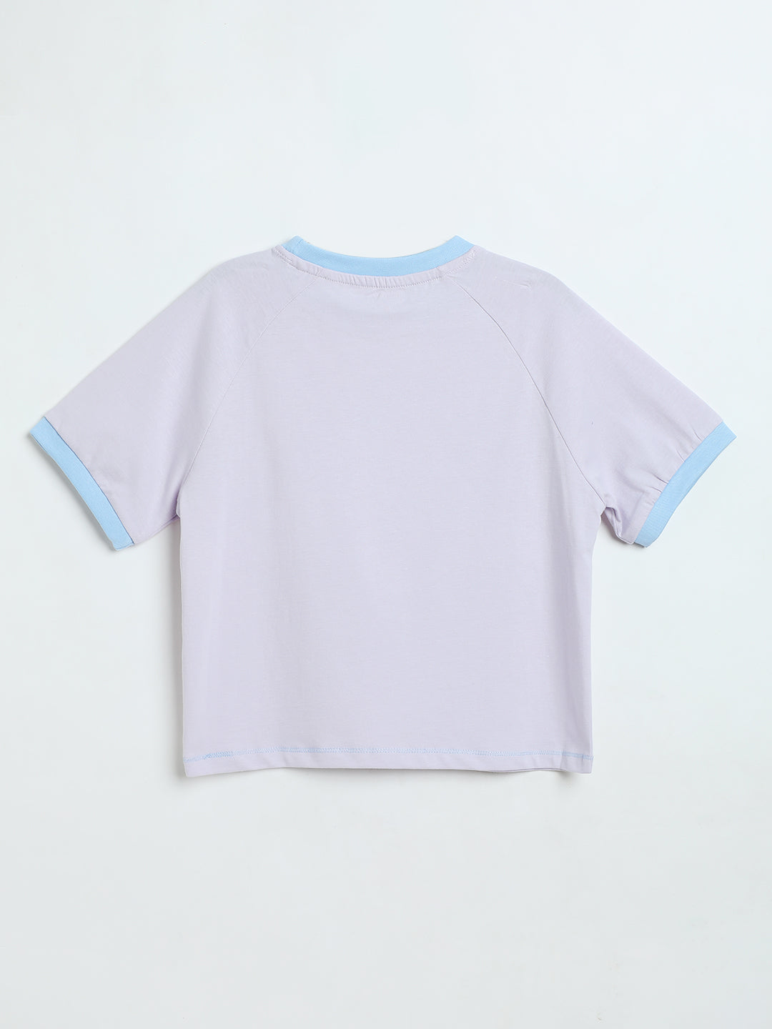 Milou Toddler Girls Lavender Blue Cotton T-Shirt