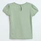 Milou Girls Butterfly Graphic T-Shirt Sage Green