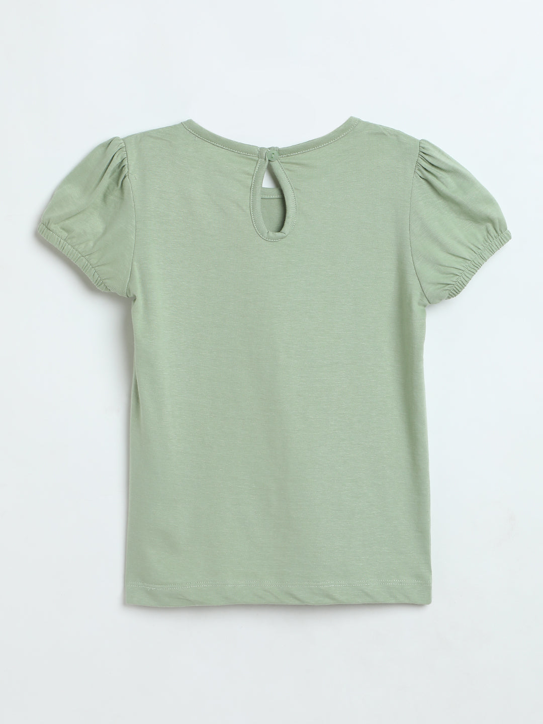 Milou Girls Butterfly Graphic T-Shirt Sage Green