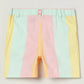 Milou Girls Pastel Stripe Cotton Shorts Pastel Stripe