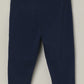 Milou Girls Cotton Printed Leggings Navy Blue Bear Print