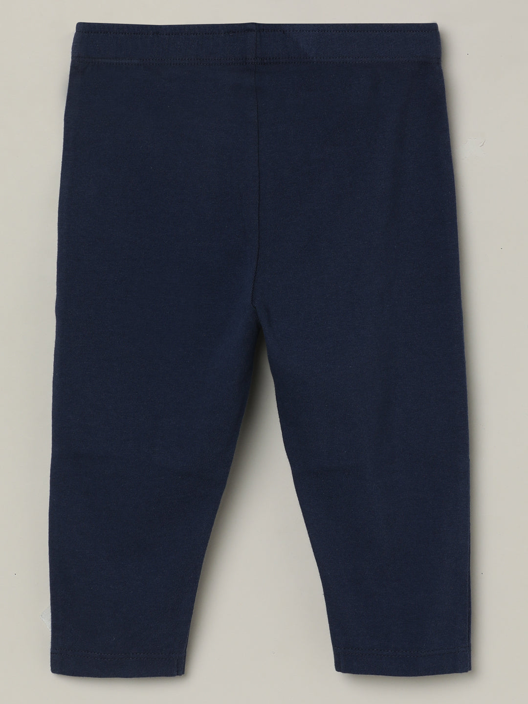 Milou Girls Cotton Printed Leggings Navy Blue Bear Print