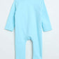 Milou Infant Unisex Cotton Bodysuit Sky Blue Graphic Print