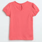 Milou Girls Butterfly Graphic T-Shirt Coral Pink
