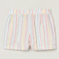 Girls Pastel Stripe Cotton Shorts | Toddler Summer Shorts | Milou Kids