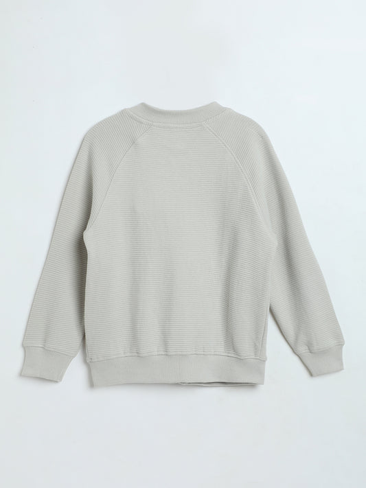 Boys Front-Open Sweatshirt