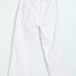 Milou Boys White Woven Linen Trousers