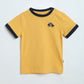 Milou Baby Boys T-Shirt & Shorts Set Mustard Yellow Set